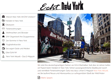 Tablet Screenshot of echtnewyork.com